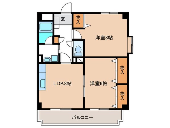 フェリオカンノンジ　Ⅰの物件間取画像